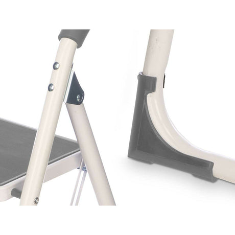 3-step folding ladder Kipit Grey Steel 38 x 117 x 5 cm 35 x 117 x 5 cm (4 Units)