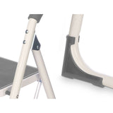 3-step folding ladder Kipit Grey Steel 38 x 117 x 5 cm 35 x 117 x 5 cm (4 Units)