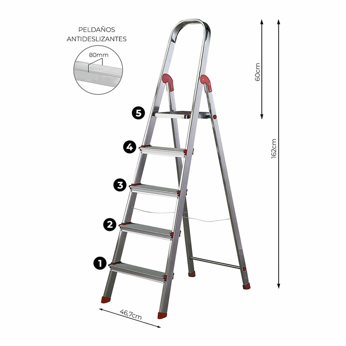 Folding ladder Rolser Aluminium